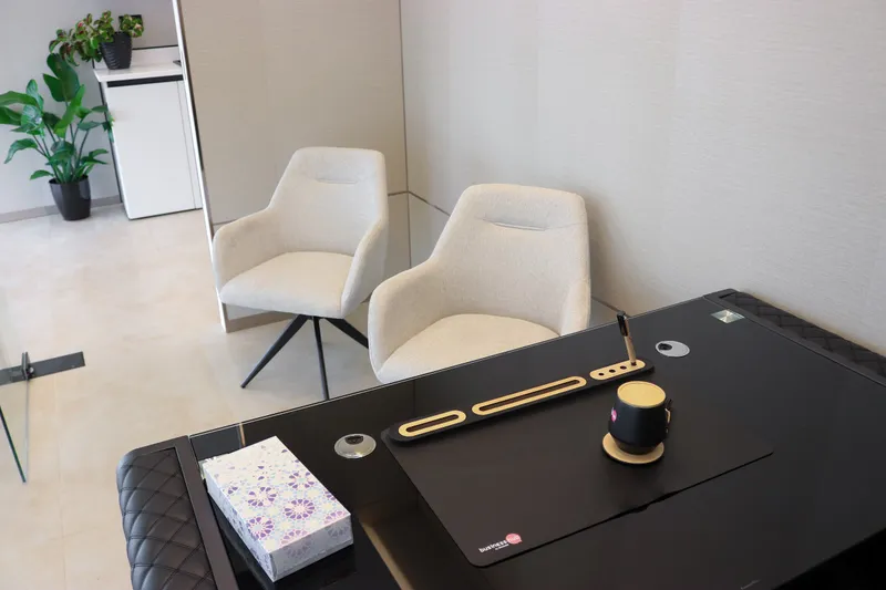 Office 62 · two guest armchairs facing the desk